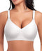 Women's Comfortable Padded Bra Seamless Bra (White)