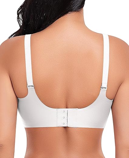 Women's Comfortable Padded Bra Seamless Bra (White)