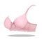 Foam Padded Bra & Pantie Embroidery Bras & Sheer Pants Lingerie Outfits (Pink)