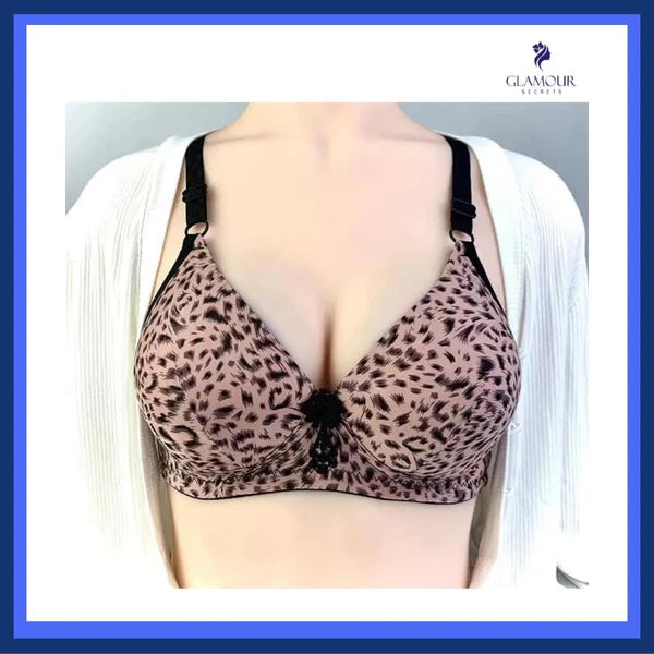 Cheetah Padded Bra Set