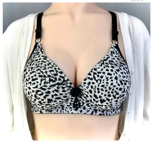 Cheetah Padded Bra Set