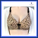 Cheetah Padded Bra Set