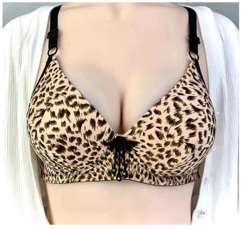 Cheetah Padded Bra Set